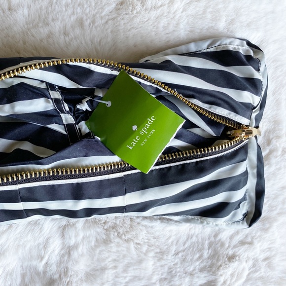 Kate Spade Rio De Janeiro Stripe Nylon Poncho - Picture 6 of 10